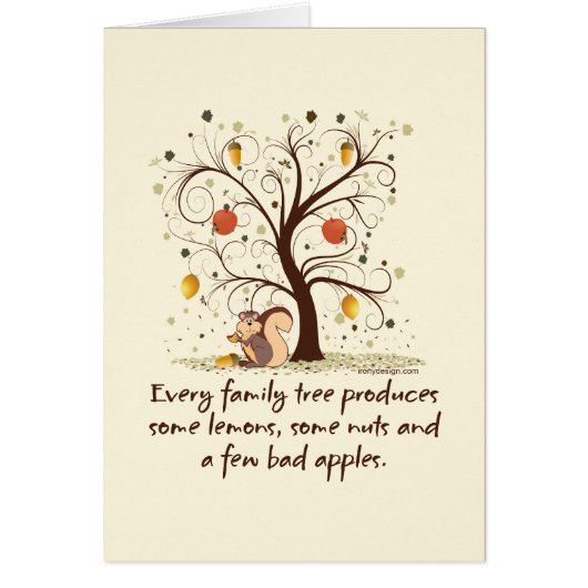 Family Tree Humor Cards (Front)