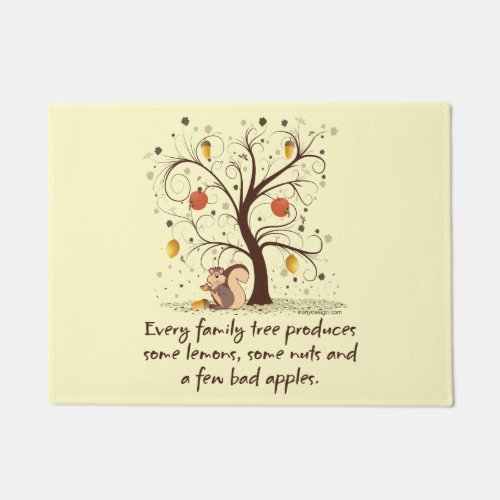 Family Tree Humor Doormat