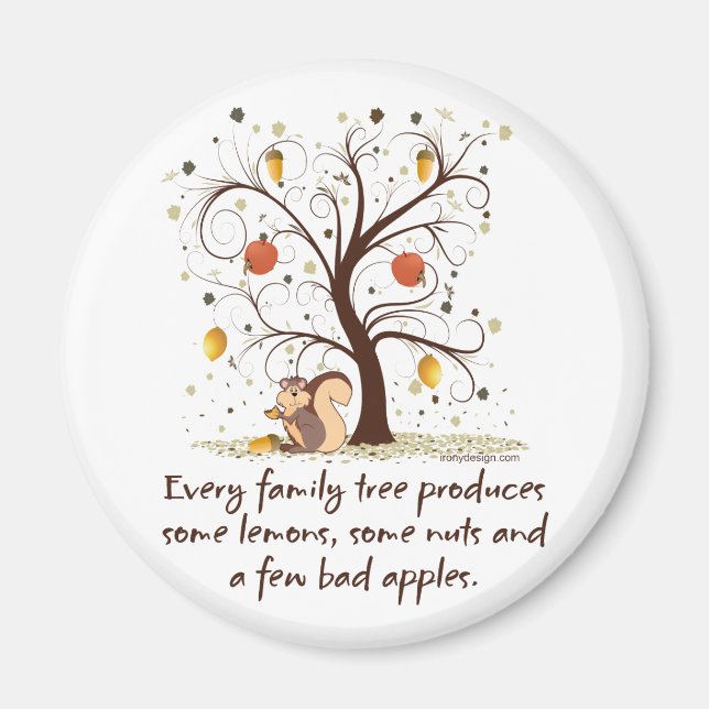 Family Tree Humor Magnet (Front)