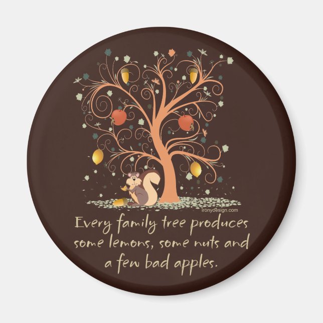 Family Tree Humor Magnet (Front)