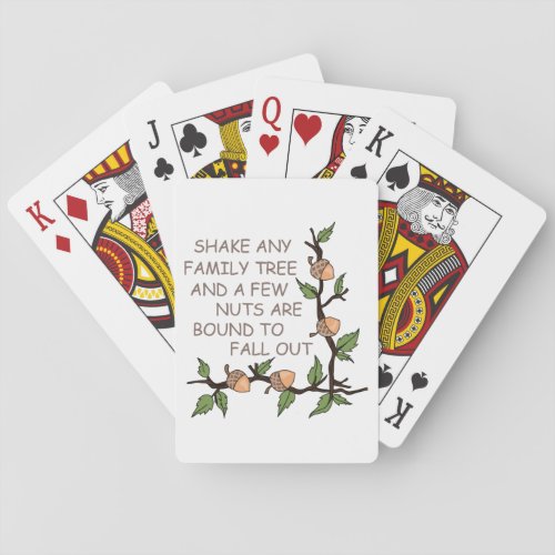 Family Tree Humor Poker Cards
