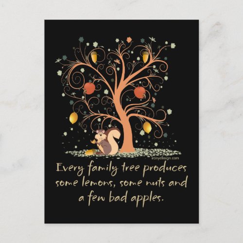 Family Tree Humor Postcard