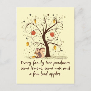 Family Tree Humor Postcard