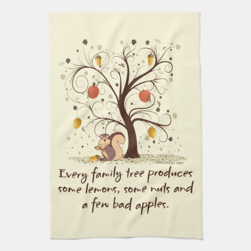 Family Tree Humor Towel