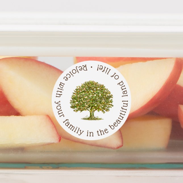 Family tree jewelry mother day gift, family quote labels (Affixed)