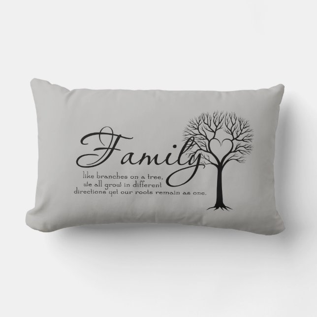Family Tree Lumbar Pillow (Front)