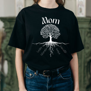 Family Tree Mom – Personalized Roots of Love Tri-Blend Shirt