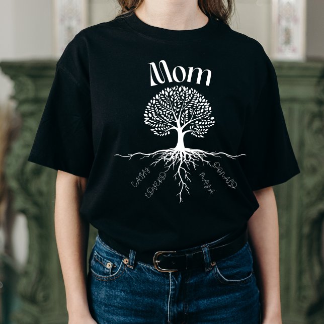 Family Tree Mom – Personalized Roots of Love Tri-Blend Shirt (Creator Uploaded)