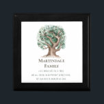 Family Tree Monogrammed Gift Box<br><div class="desc">Family tree quote: "Our family. Like branches on a tree we all grow in different directions,  yet our roots remain as one." Perfect home decor to celebrate the strength and differences that individuals bring to the family dynamics. Monogrammed with family name. Wonderful for home or family reunion events.</div>