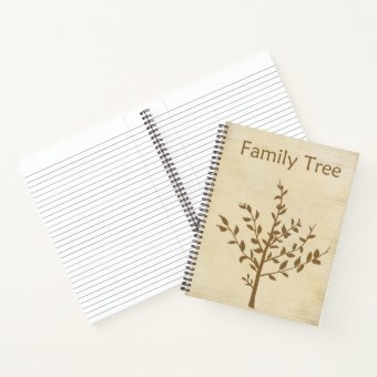 Family Tree Notebook | Zazzle