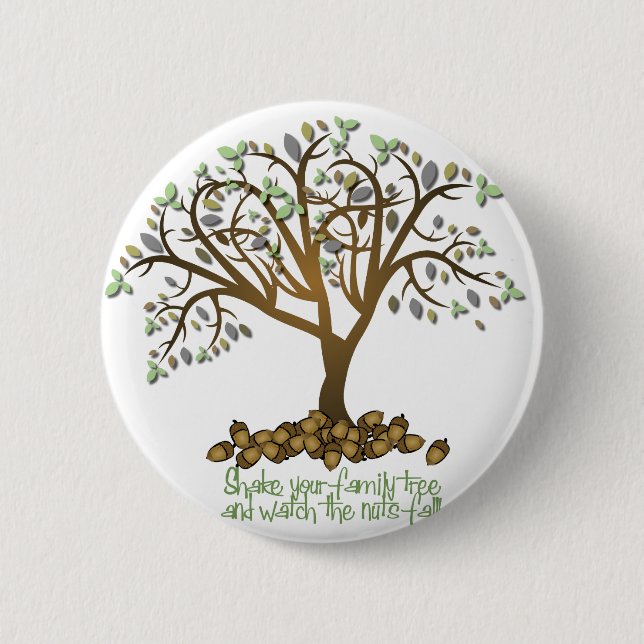 Family Tree Nuts Pinback Button (Front)