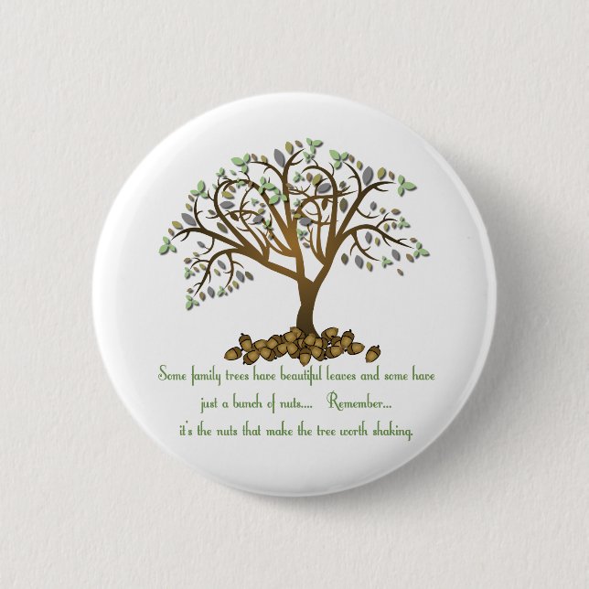 Family Tree Nuts Pinback Button (Front)