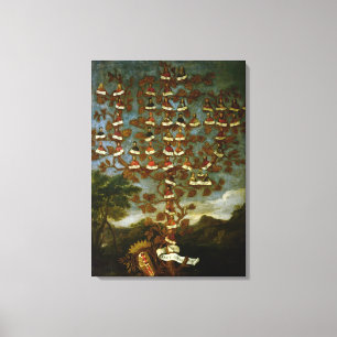 Family Tree of the Cornaro Family Canvas Print
