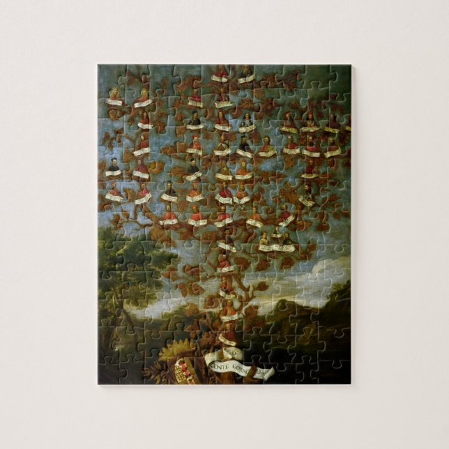 Family Tree of the Cornaro Family Jigsaw Puzzle (Vertical)