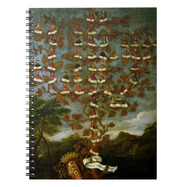 Family Tree of the Cornaro Family Notebook (Front)