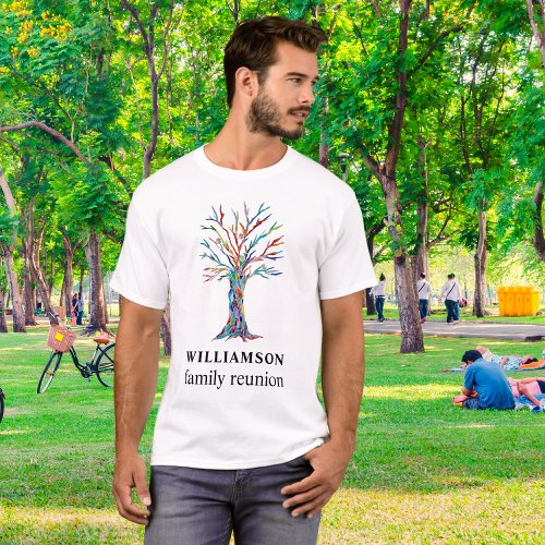 Family Tree Personalized Family Reunion T_Shirt