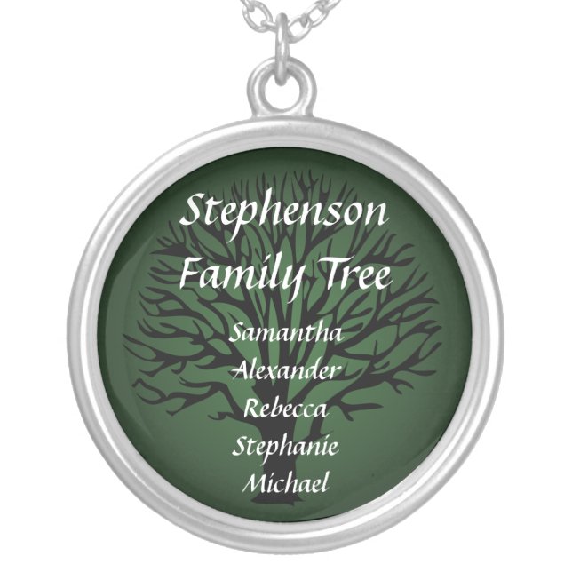 Family Tree Personalized Name Pendant (Front)