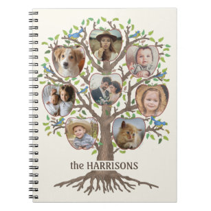 Sunbeams and Clouds Three Generation Family Tree Notebook | Zazzle