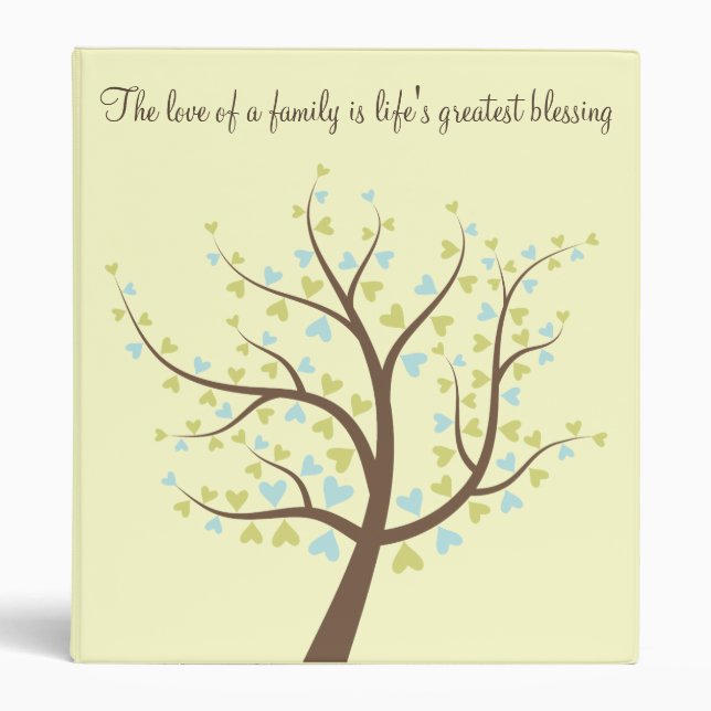 Family Tree Photo or History Album 3 Ring Binder (Front)