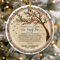Family Tree Red Cardinal Photo Memorial