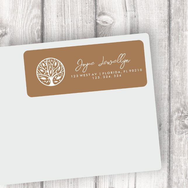 family tree return address label (Creator Uploaded)