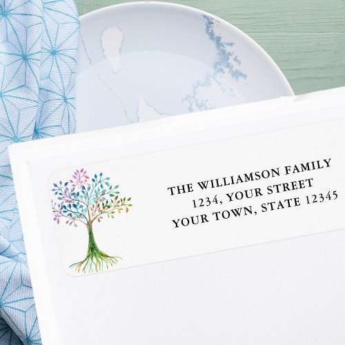 Family Tree Return Address  Label