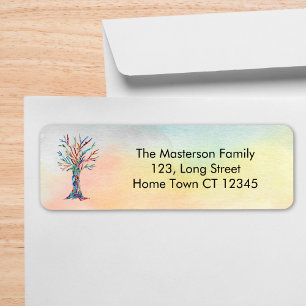 Family Tree Return Address Label