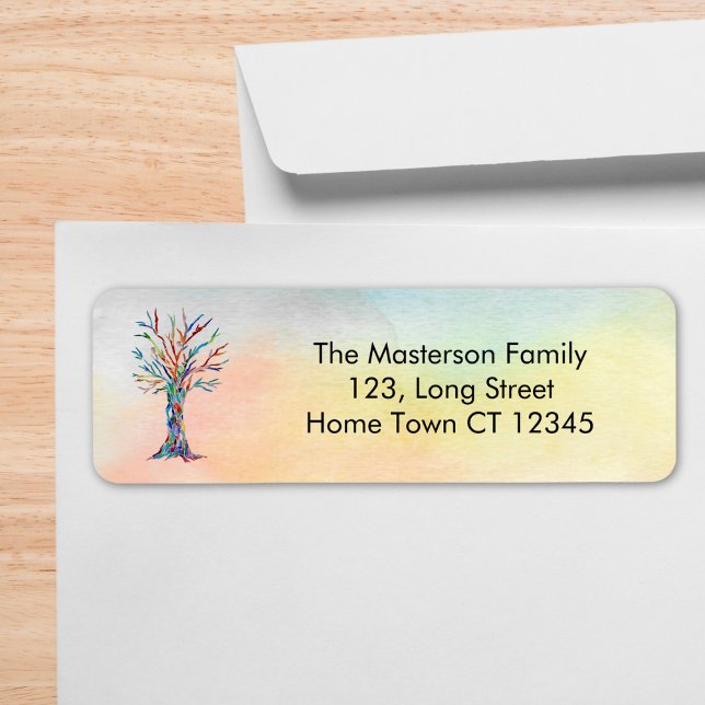 Family Tree Return Address Label (Creator Uploaded)