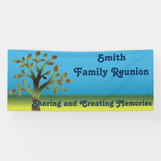  Family  Tree Reunion  Banner  Zazzle com