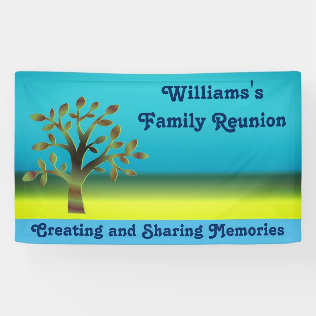 Family Tree Reunion Banner (Horizontal)