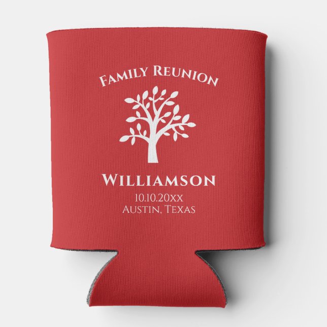 Family Tree Reunion Can Cooler (Back)
