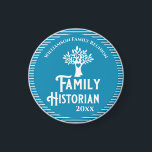 Family Tree Reunion Historian Genealogy Magnet<br><div class="desc">Family Historian's can proudly display this design. Features a family tree with love heart. Get your family together for a memorable reunion and mark the occasion with a custom Family Reunion Button! This award celebrates family history, builds family pride, and encourages sharing stories. Perfect for your next picnic or gathering!...</div>