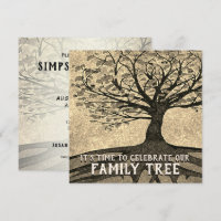 Family Tree Reunion Invitation