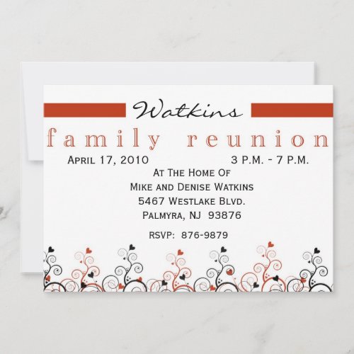 Family Tree Reunion Invitation-+