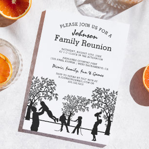 Family Tree Reunion Party Invitation