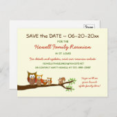 Family Tree Reunion Party Save the Date Postcards (Front/Back)