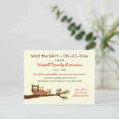 Family Tree Reunion Party Save the Date Postcards (Standing Front)