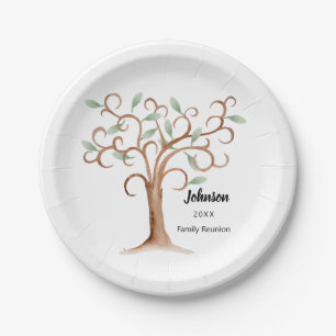 Family Tree Reunion Plate