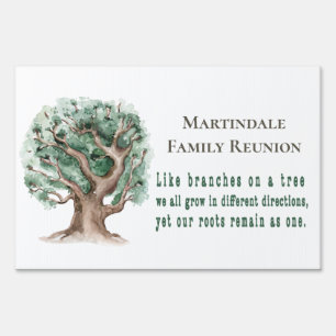 Family Tree Reunion Sign