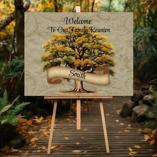 Family Tree Reunion Sign