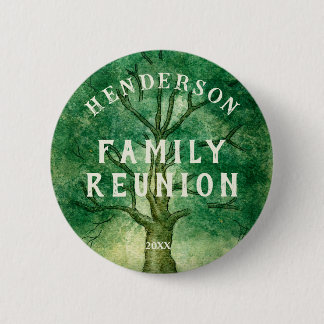 Family Tree Rustic Family Reunion Button
