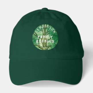 Family Tree Rustic Family Reunion Hat