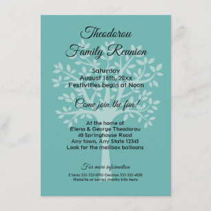 family reunion templates for invitations free