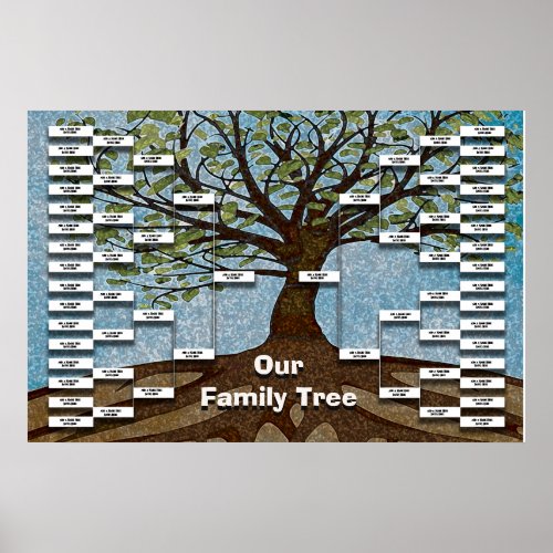 Family Tree Template Poster