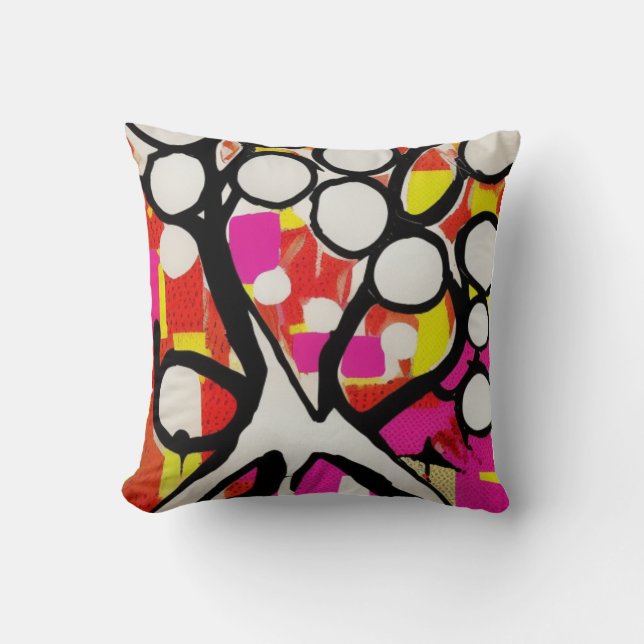 Family Tree Throw Pillow (Front)