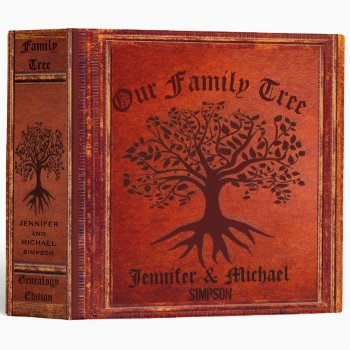 Family Tree | Vintage Genalogy Binder by thetreeoflife at Zazzle