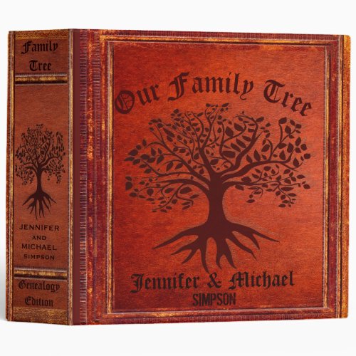 Family Tree  Vintage Genalogy Binder