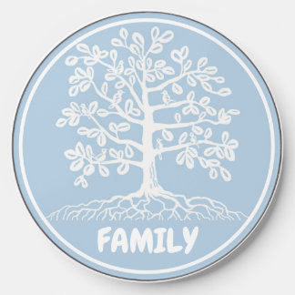 Family tree with birds wireless charger 