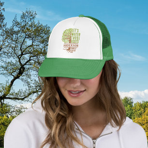 Family Tree with roots Family Reunion Trucker Hat