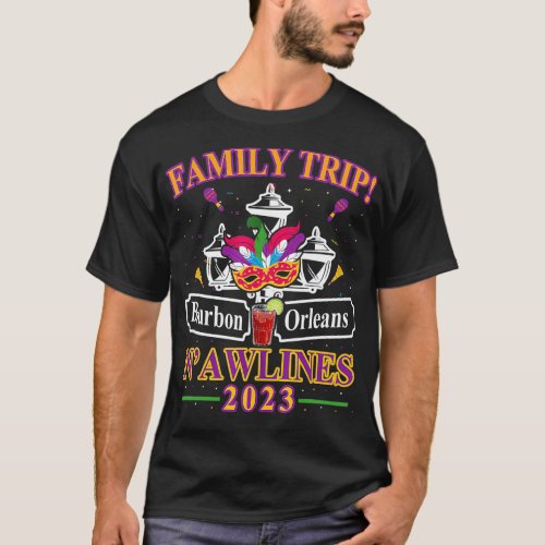 Family Trip 2023 New Orleans Vacation Birthday Par T_Shirt